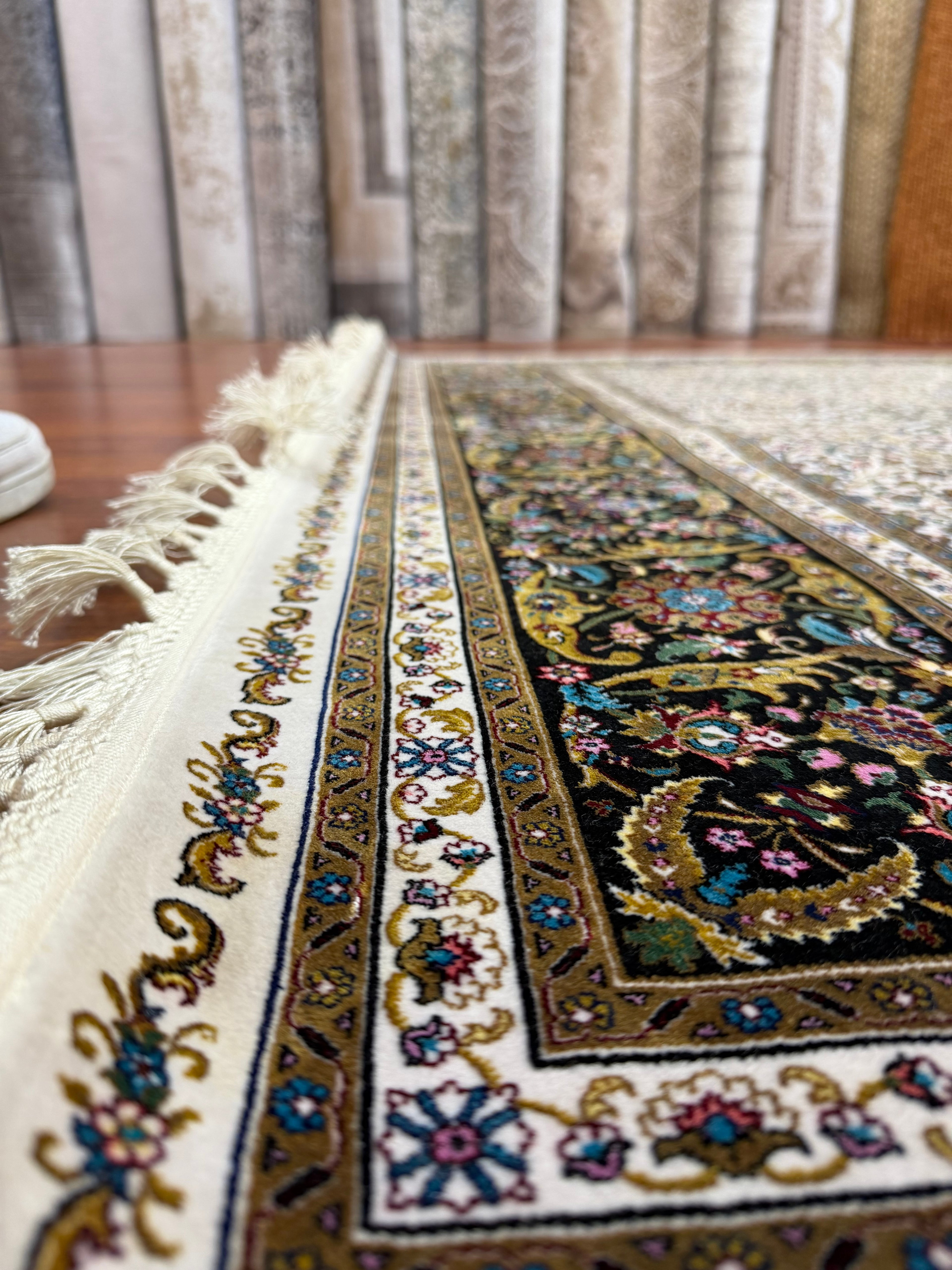 Luxury Turkish Silk Rug 7x10 Ft Oriental Area Carpet Made In Turkey
