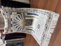 Turkish Silk Prayer Rug 2x4 Ft Islamic Seccade Small Runner Turkey